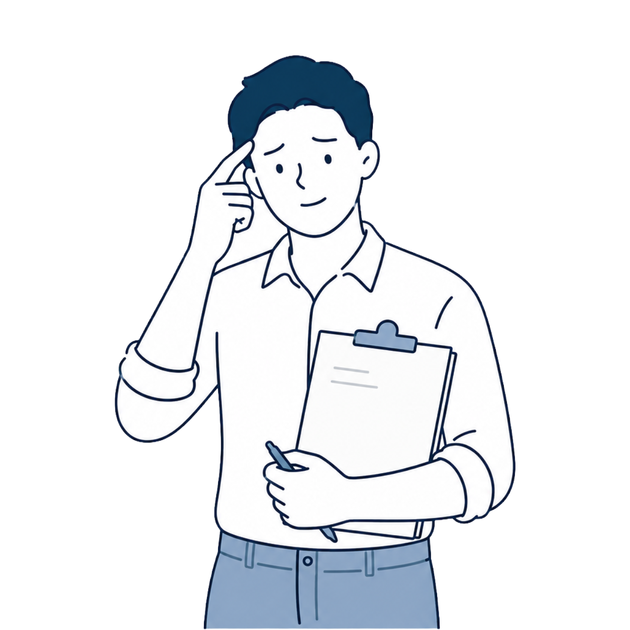 The Undocumented Process gap character illustration